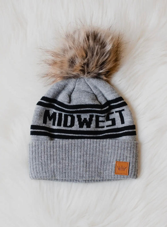 Midwest Pom Hat - Grey