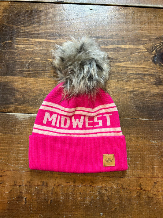 Midwest Pom Hat - Pink