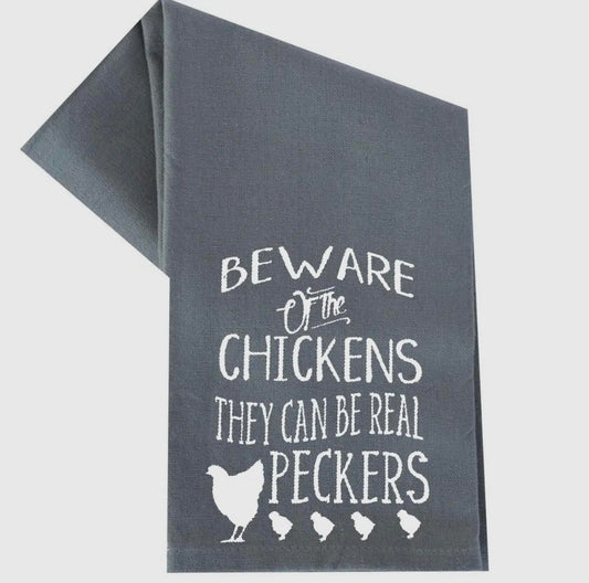 Hand Towel - Beware Of The Chickens