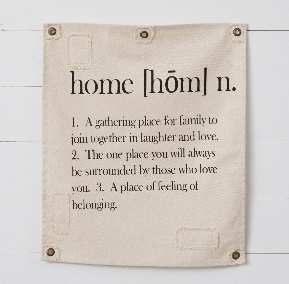 'Home' Canvas Wall Hanging