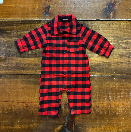 Red Gingham Jumpsuit