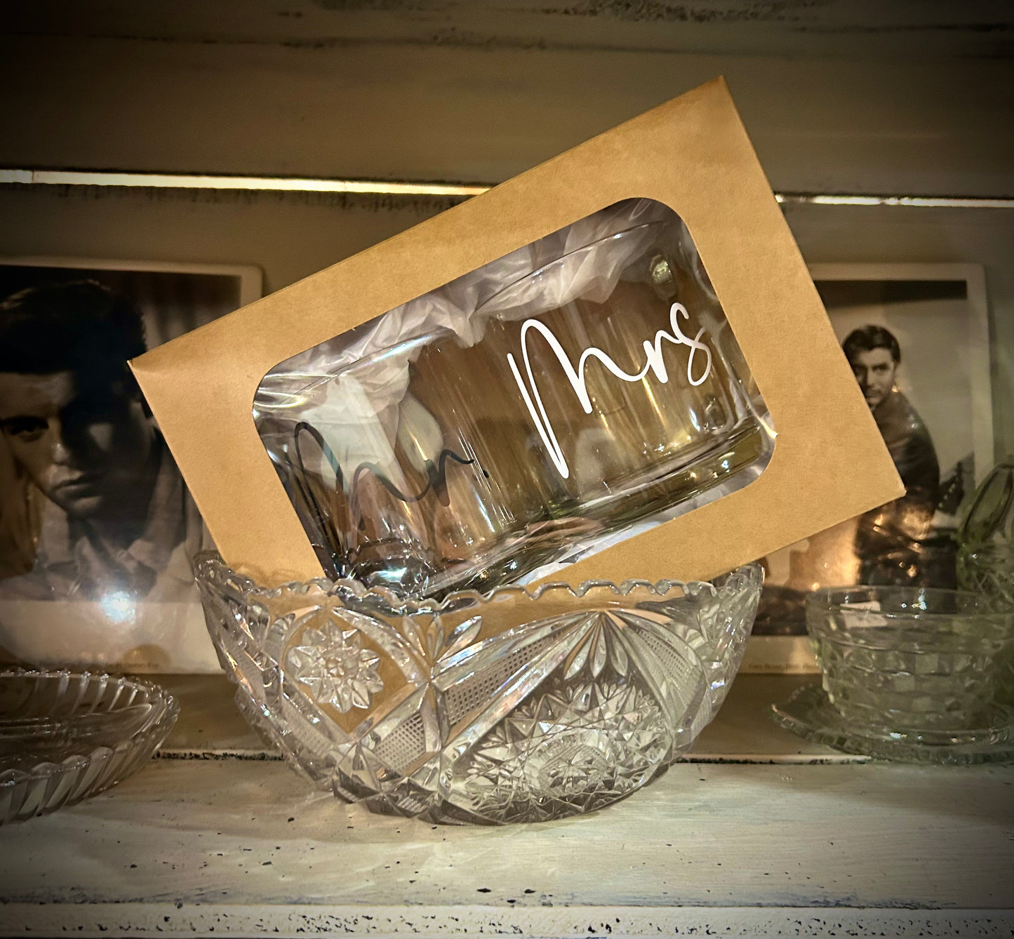 Mrs. & Mr. Glass Mugs Gift Set